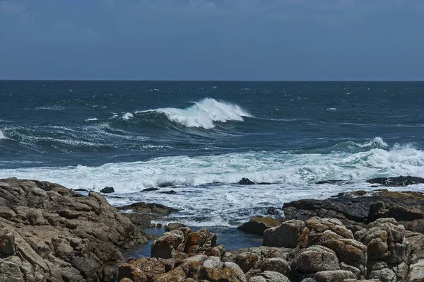 Zee Kust Atlantische Oceav Door Kaapstad Zuid Afrika — Stockfoto