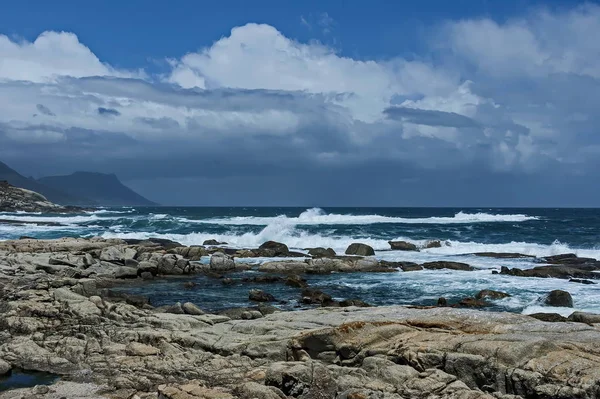 Sea Shore Atlantic Oceav Cape Town Sydafrika - Stock-foto