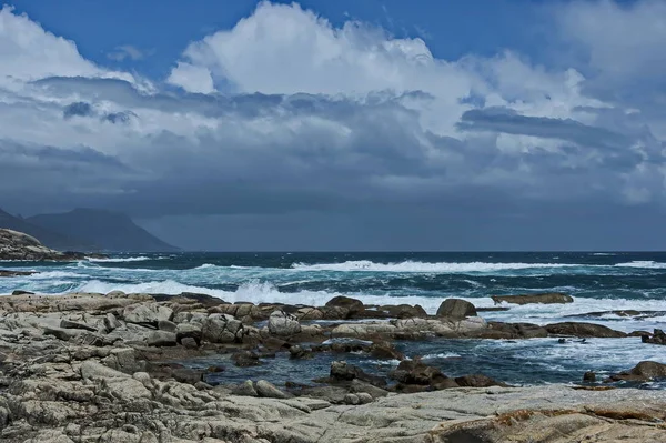 Côte Mer Sur Océan Atlantique Par Cape Town Afrique Sud — Photo
