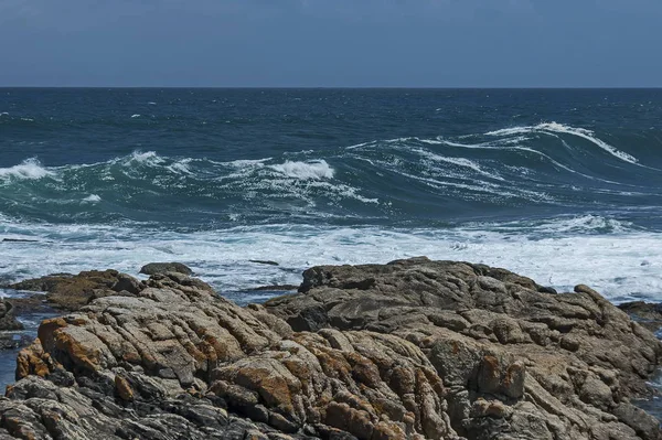 Côte Mer Sur Océan Atlantique Par Cape Town Afrique Sud — Photo