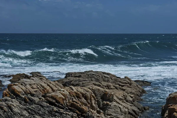 Zee Kust Atlantische Oceav Door Kaapstad Zuid Afrika — Stockfoto