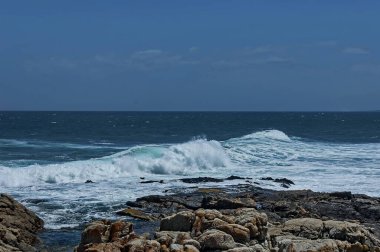 Cape Town, Güney Afrika 'daki Atlantik Okyanusu kıyısında