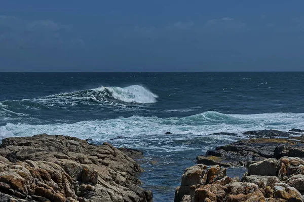 Wybrzeże Morskie Oceanie Atlantyckim Cape Town Republika Południowej Afryki — Zdjęcie stockowe