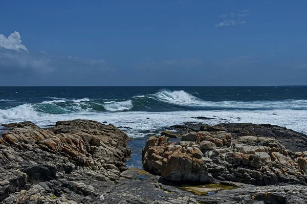 Wybrzeże Morskie Oceanie Atlantyckim Cape Town Republika Południowej Afryki — Zdjęcie stockowe