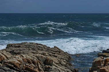 Cape Town, Güney Afrika 'daki Atlantik Okyanusu kıyısında