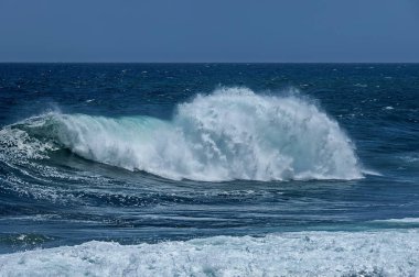 Cape Town, Güney Afrika 'daki Atlantik Okyanusu kıyısında
