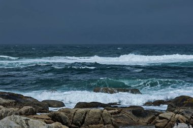 Cape Town, Güney Afrika 'daki Atlantik Okyanusu kıyısında