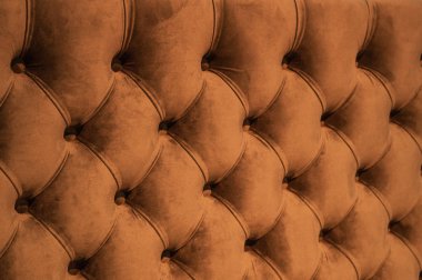 Chesterfield tarzı yorgan döşeli arka plan, yakın plan. Capitone desen dokusu arkaplanı