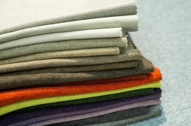 Çok renkli bez kumaş doku arka plan, ipek kumaş doku örgüler gelen katalog.