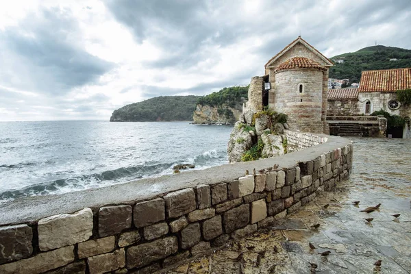 Mura medievali della Fortezza di Budva, Montenegro — Foto Stock