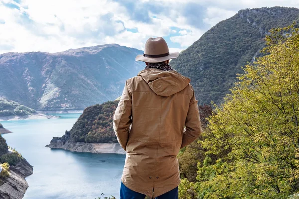 Arka planda, fanta ile ünlü Piva Kanyon Gezgin — Stok fotoğraf