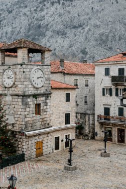 Tuğla ev eski Kotor şehir, Montenegr