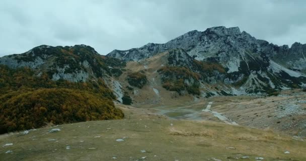 Amazing View Autumn Mountains National Park Durmitor Montenegro — Stock Video