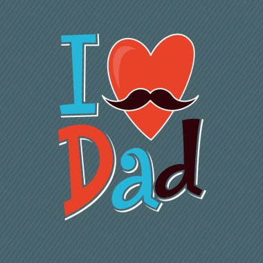 Mutlu Babalar günü, baba, yazı tipi seviyorum.