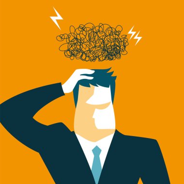 İş büyük sorunlar. Kara bulutlar. Bulut şimşek fırtınası