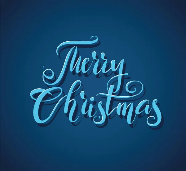 Merry Christmas vector text Calligraphic Lettering design card templat Tipografi kreatif untuk Holiday Greeting Gift Poster. Gaya kaligrafi Banner - Stok Vektor
