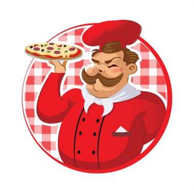 Pizza hazırlama mutfakta yemek.