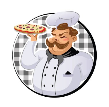 Pizza hazırlama mutfakta yemek.