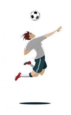 Futbolcu topa vuruyor 