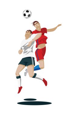 Oyuncular mücadele, maç için.