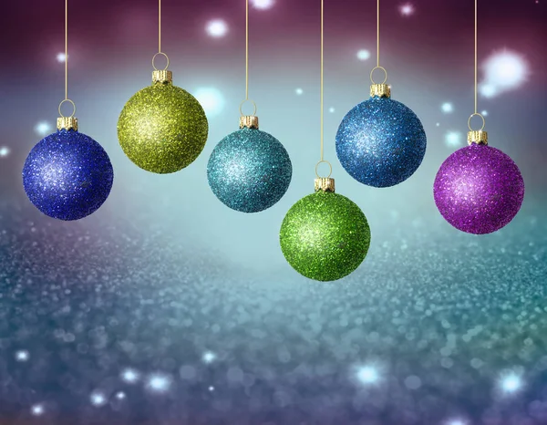 Christmas balls with copy space. — Stock Photo, Image