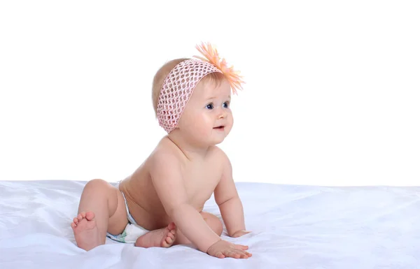 Bebê adorável em mimos — Fotografia de Stock