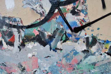 Bir duvara yonga grafiti