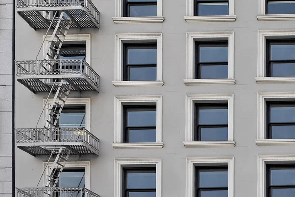 Retro Fire Escape on Building — Stock Photo, Image