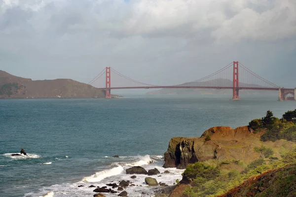 Golden Gate Bridge, San Francisco, California, nas — Zdjęcie stockowe