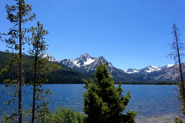 Mt. McGowan, as seen from Stanley Lake in the Sawtooth Mountain Range of central Idaho.