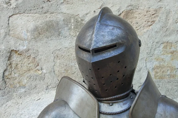 Old knight helmet — Stock Photo, Image