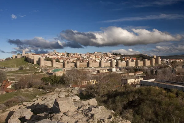 Middeleeuwse Spaanse stad — Stockfoto