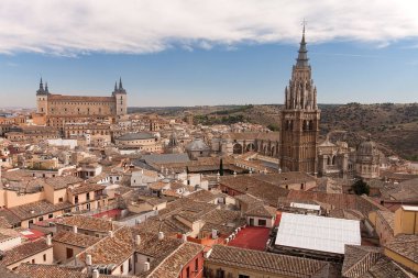 Toledo cityscape, gün ışığından yararlanma