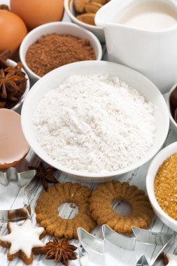 pişirme, çerezler ve Baharatlar, dikey için malzemeler