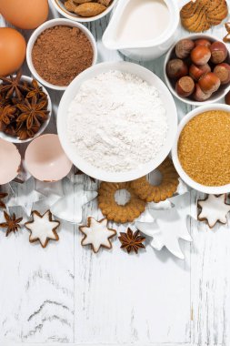 pişirme, çerezleri ve Baharatlar, dikey en iyi görünüm için malzemeler