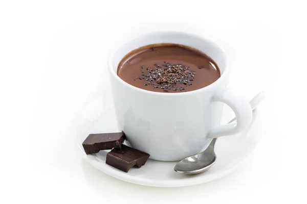 Chocolate caliente en una taza — Foto de Stock