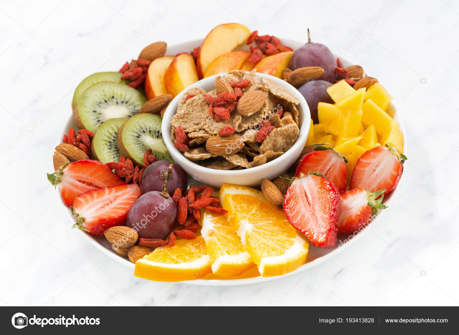 Seasonal Fresh Fruit On A Plate And Cereal Flakes Stock Photo Image By C Cook Inspire Seasonal Fresh Fruit On A Plate And Cereal Flakes Stock Photo Image By C Cook Inspire