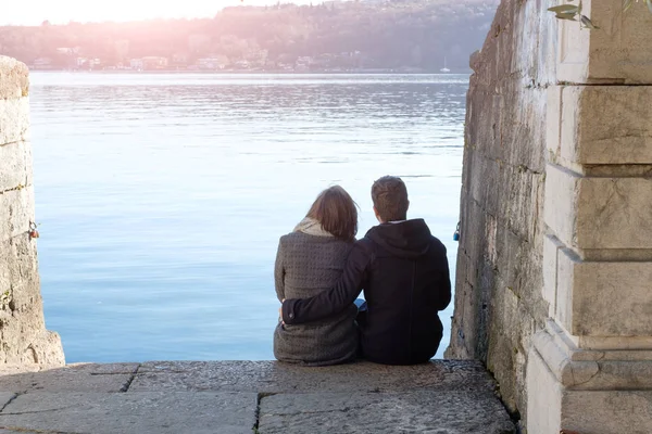 Romantic lovers couple having fun — Stock Photo, Image