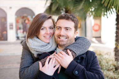 Romantik aşıklar çift eğlenmek