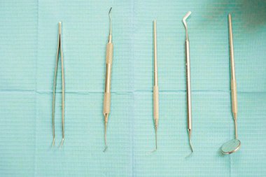 Tıbbi bir klinik diş hekimi cerrahi aksesuarları