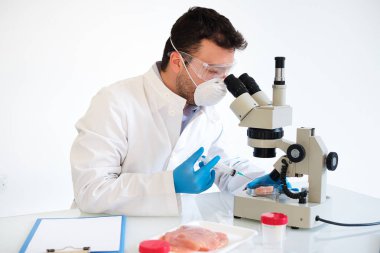 Taze et örnek kalite kontrol laboratuar mikroskobu