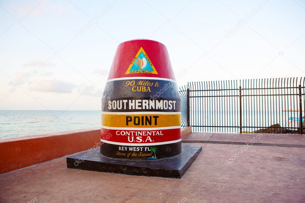 Southernmost point in continental USA in Key West