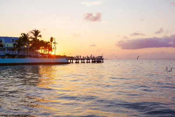 Krásný východ slunce na Key West, Florida, Usa — Stock fotografie