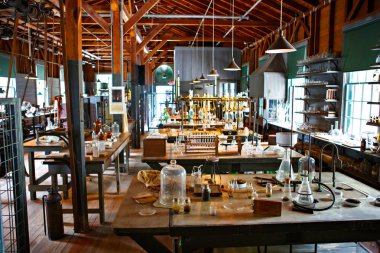 Fort Myers, Fl-Nisan 15 2016: Fort Myers Florida, Thomas Edison ve Henry Ford kış Estates