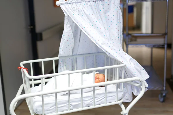 Retrato de linda niña recién nacida adorable en el hospital de nacimiento . —  Fotos de Stock