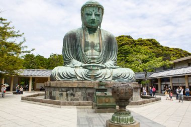 Kamakura, Japonya - 24 Mayıs 2015: Kamakura, Ja büyük Buda