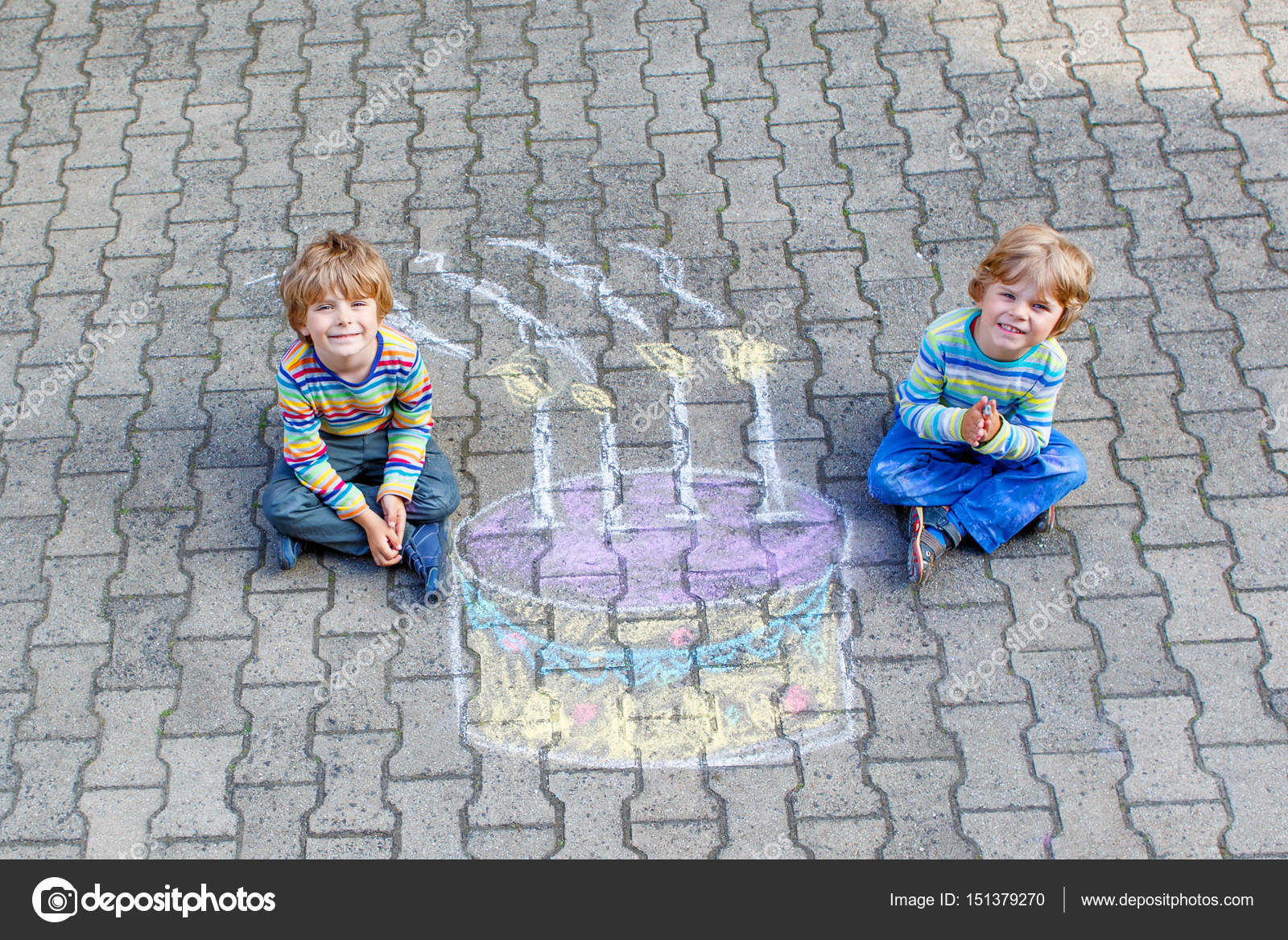 depositphotos stock photo two kid boys having fun