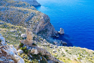 Cap de Formentor - Mallorca, İspanya'nın vahşi kıyısı Panorama görünümünü