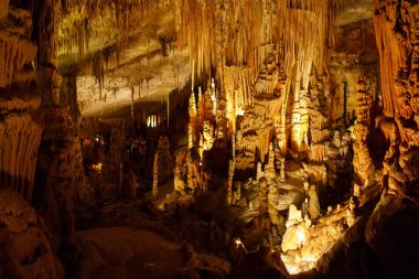 Dragon Majorca, İspanya üzerinde mağaralar. Güzel doğa Mallorca, Balear adaya mağaralar. Popüler turizm