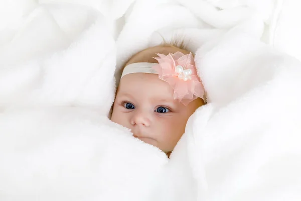 Portrait of cute adorable newborn baby child — Stock Photo, Image